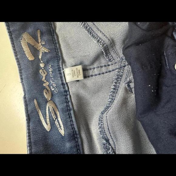 Seven7 Women's Blue Skinny Jeans, Size 8 - Picture 4 of 5